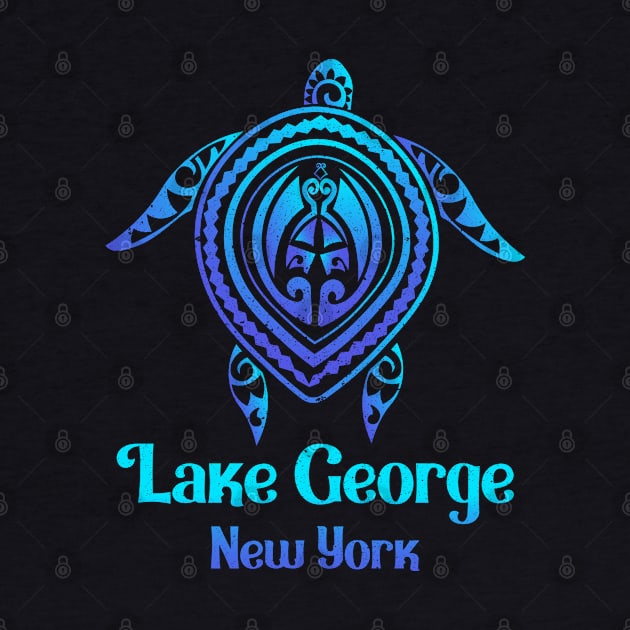 Lake George New York NY Souvenirs Blue Sea Turtle by kalponik